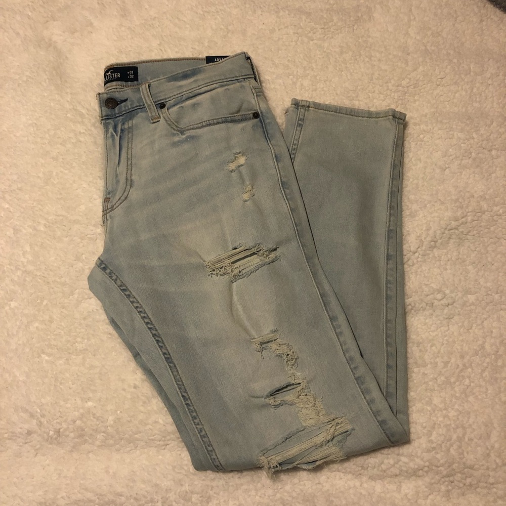 advanced stretch hollister skinny jeans